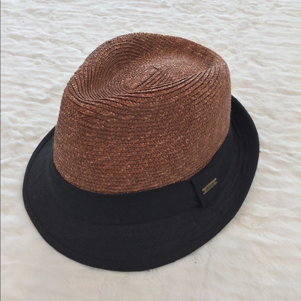 Brown and Black straw hat